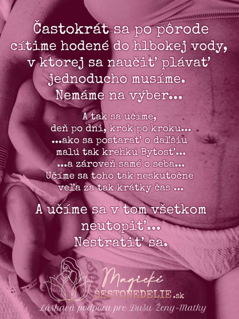 matrstvo hodene do vody magicke sestonedelie